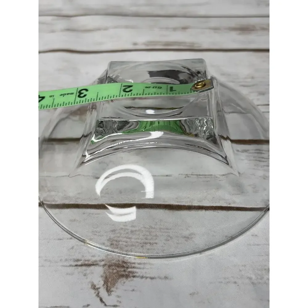 Hazel-Atlas Colony‎ Clear Square Base 60s Glass Bowl Set of 4